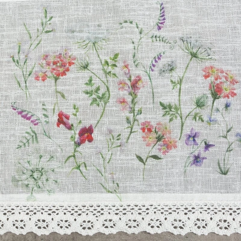 FIRANA GOTOWA SYLWIA NA TAŚMIE 150 X 30 CM BIAŁY