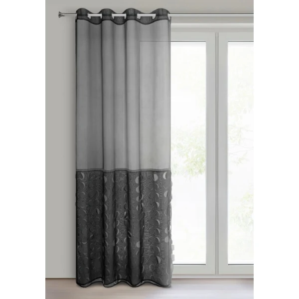 FIRANA GOTOWA DEBORA 140 X 250 CM CZARNY