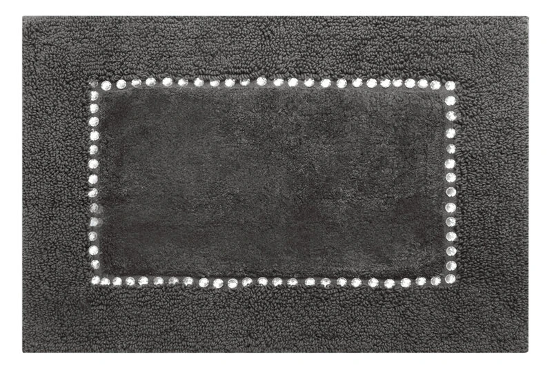 DYWANIK ŁAZIENKOWY CHIC 50 X 70 CM STALOWY