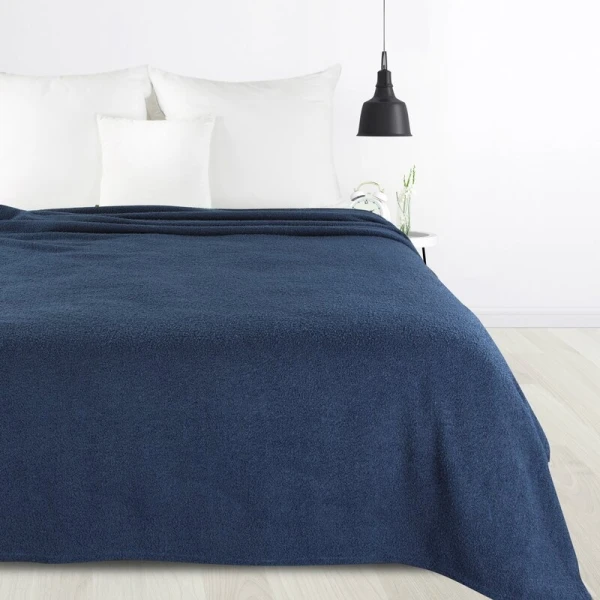 KOC BUKLA 200 X 220 CM GRANATOWY