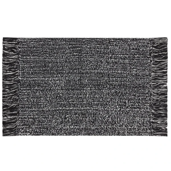 DYWANIK ŁAZIENKOWY LANA 50 X 70 CM CZARNY