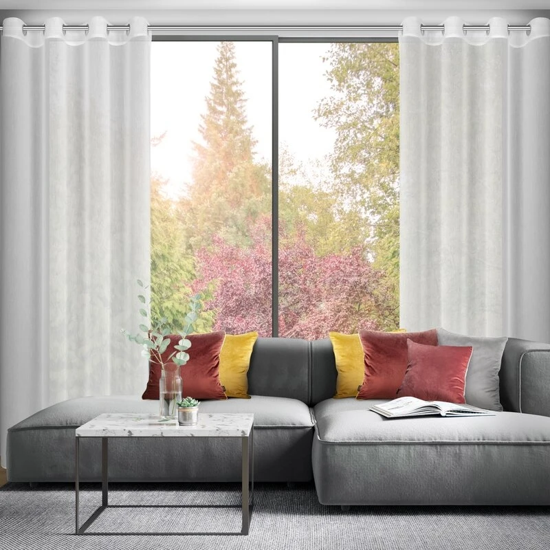 FIRANA GOTOWA LUNA 140 X 250 CM BIAŁY