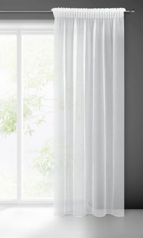 FIRANA GOTOWA PILAR NA TAŚMIE 140 X 270 CM BIAŁY