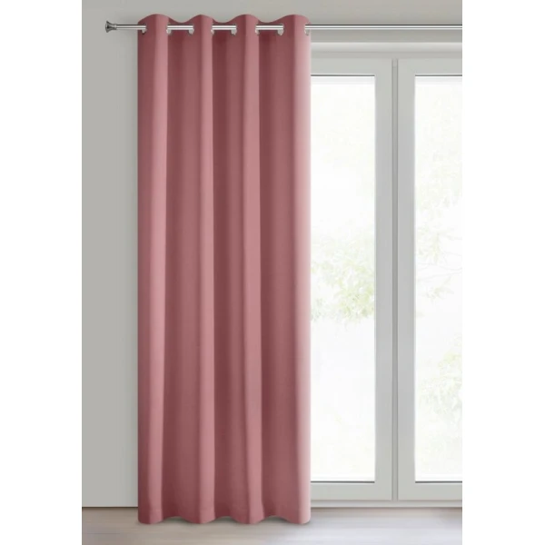 ZASŁONA GOTOWA RITA 140 X 250 CM CIEMNORÓŻOWY