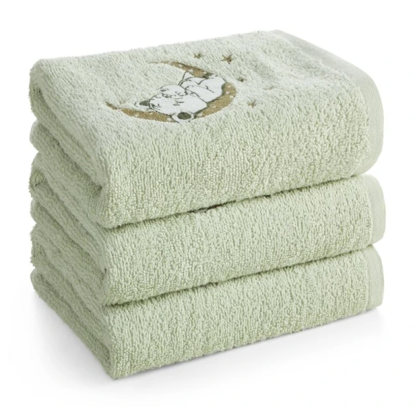 RĘCZNIK DZIECIĘCY BABY74 60 X 120 CM MIĘTOWY