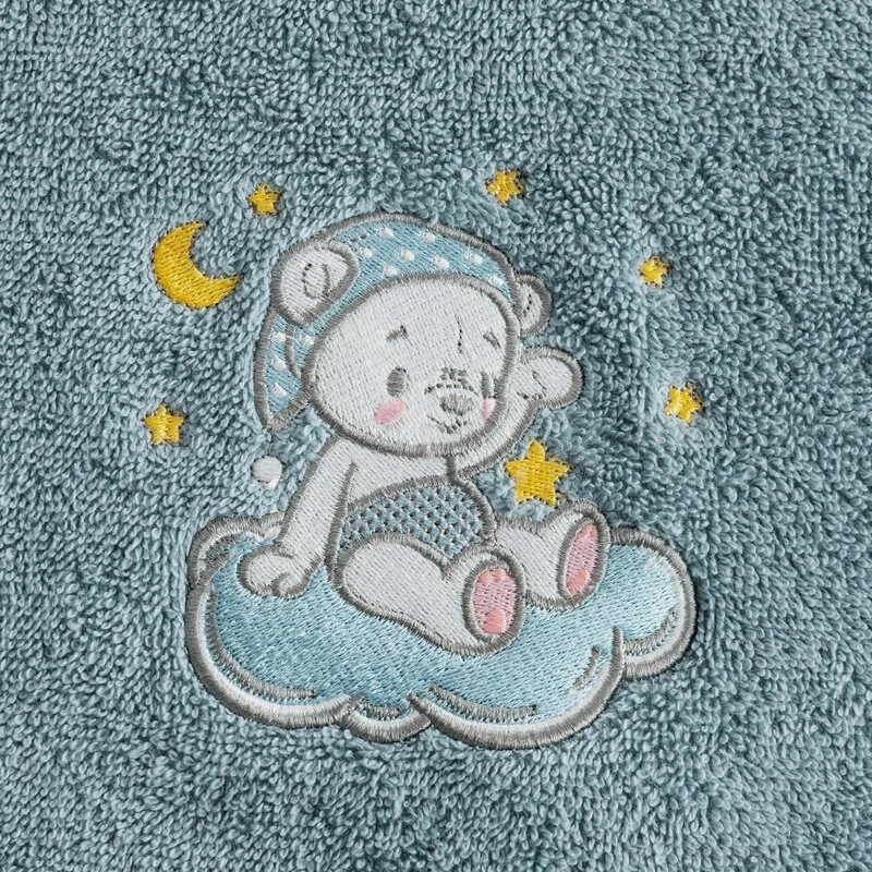 RĘCZNIK DZIECIĘCY BABY75 100 X 100 CM NIEBIESKI