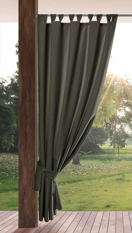 ZASŁONA GOTOWA GARDEN NA SZELKACH 155 X 260 CM GRAFITOWY
