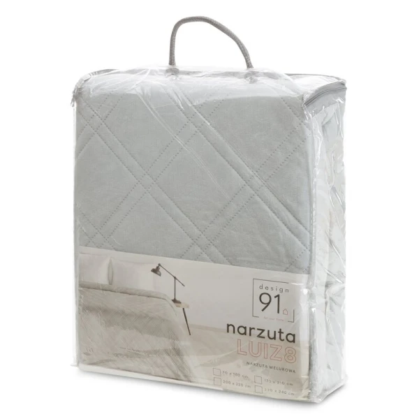 NARZUTA D91 LUIZ 8 170 X 210 CM SREBRNY
