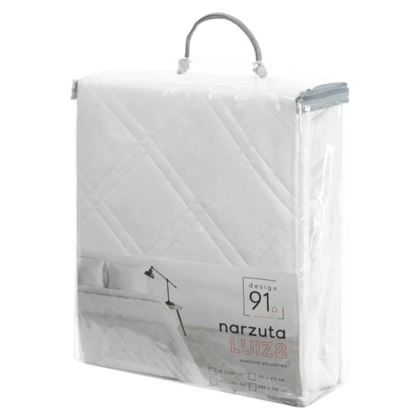 NARZUTA D91 LUIZ 8 200 X 220 CM BIAŁY