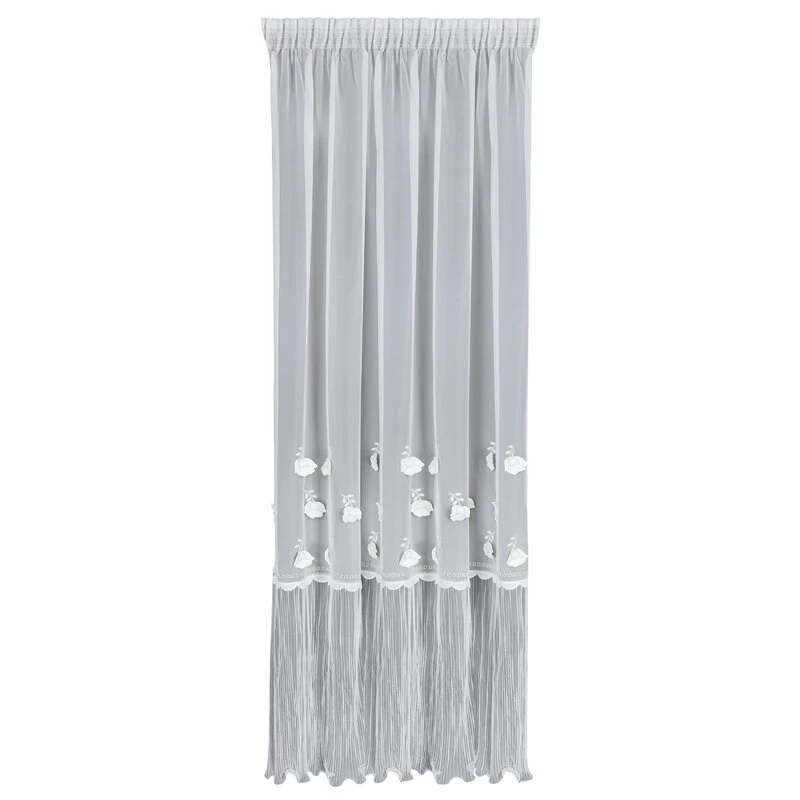 FIRANA GOTOWA AVRIL NA TAŚMIE 140 X 270 CM BIAŁY