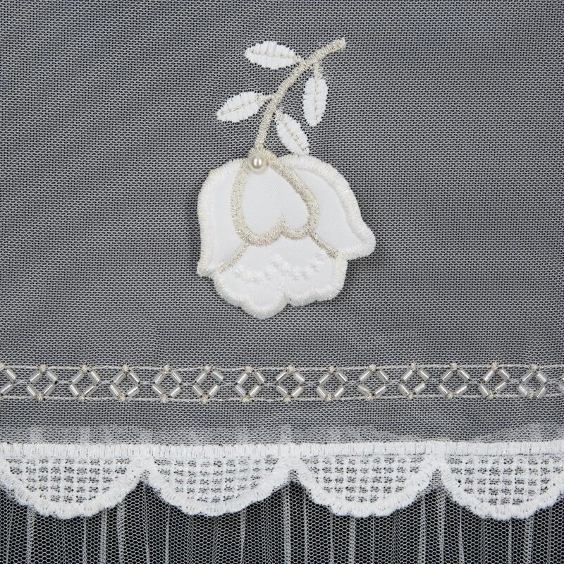 FIRANA GOTOWA AVRIL NA TAŚMIE 140 X 270 CM BIAŁY