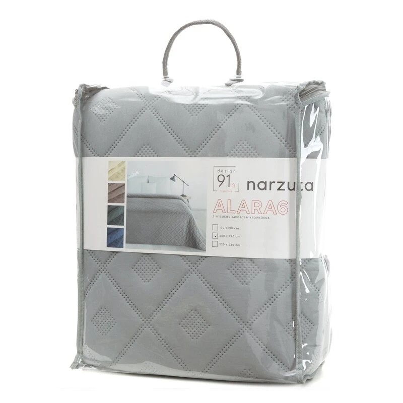 NARZUTA D91 ALARA6 200 X 220 CM SREBRNY