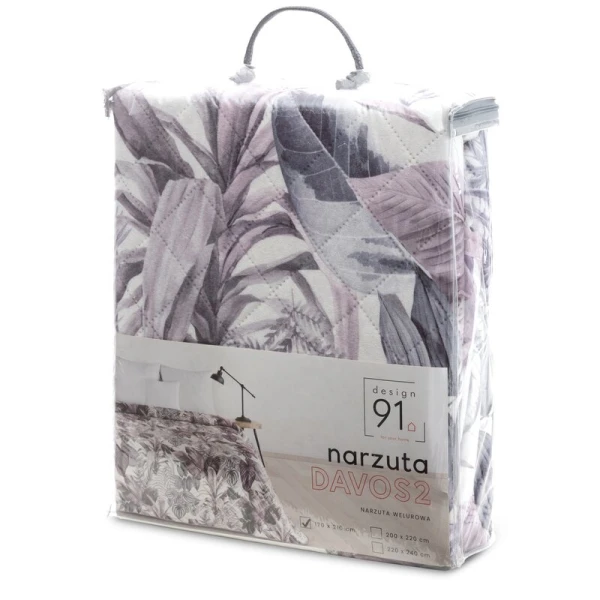 NARZUTA D91 DAVOS2 220 X 240 CM FIOLETOWY