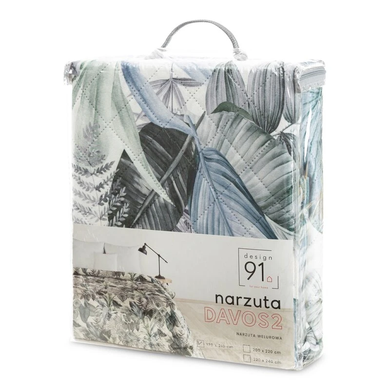 NARZUTA D91 DAVOS2 200 X 220 CM ZIELONY