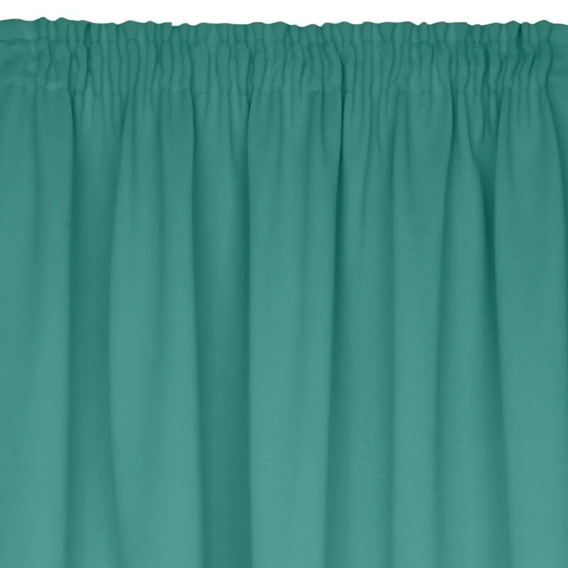 ZASŁONA GOTOWA D91 PARISA NA TAŚMIE 140 X 270 CM TURKUSOWY