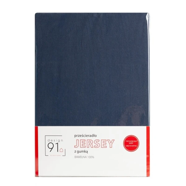 PRZEŚCIERADŁO Z GUMKĄ JERSEY D91 90 X 200 X 25 CM GRANATO