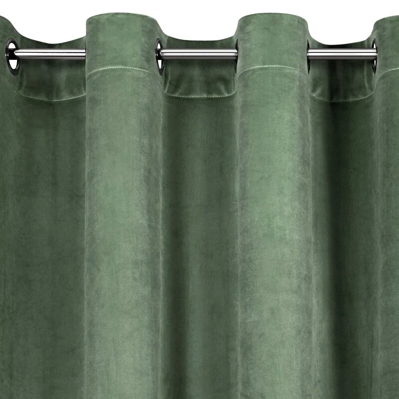 ZASŁONA GOTOWA D91 ROSA 140 X 250 CM CIEMNOMIĘTOWY