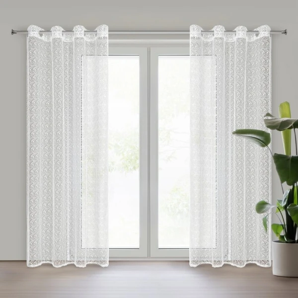 FIRANA GOTOWA ELLISSA 140 X 250 CM BIAŁY