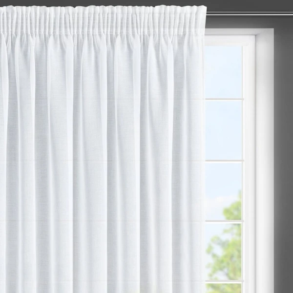 FIRANA GOTOWA LANA NA TAŚMIE 350 X 150 CM BIAŁY