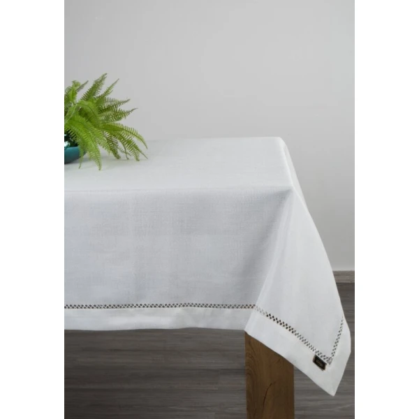OBRUS EMILY 140 X 180 CM BIAŁY