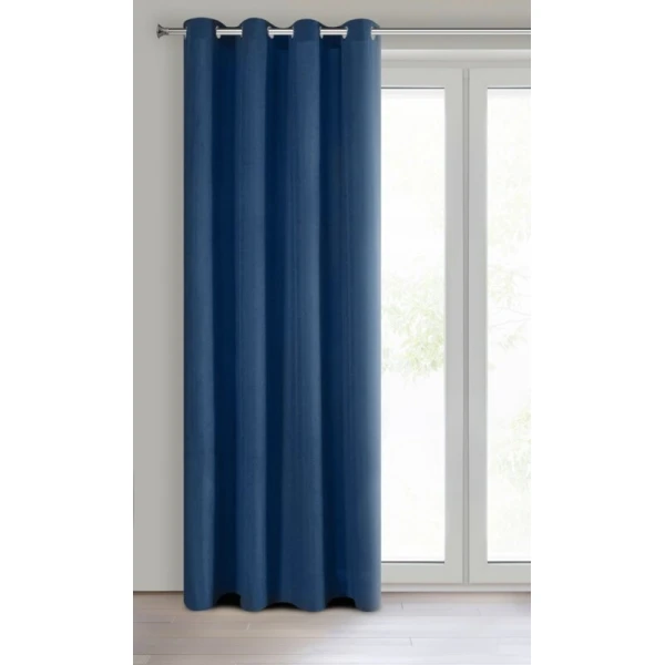 ZASŁONA GOTOWA RITA 140 X 250 CM CIEMNONIEBIESKI