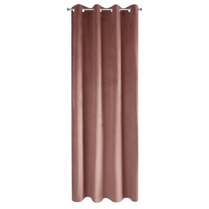 ZASŁONA GOTOWA PIERRE 140 X 250 CM CIEMNORÓŻOWY