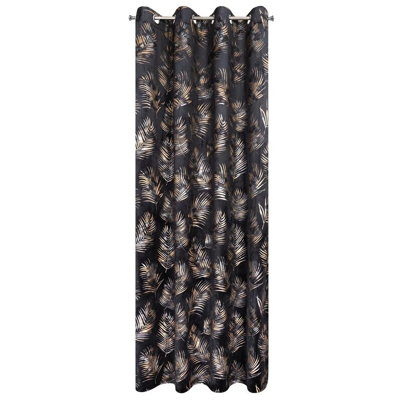 ZASŁONA GOTOWA GLORIA2 140 X 250 CM CZARNY