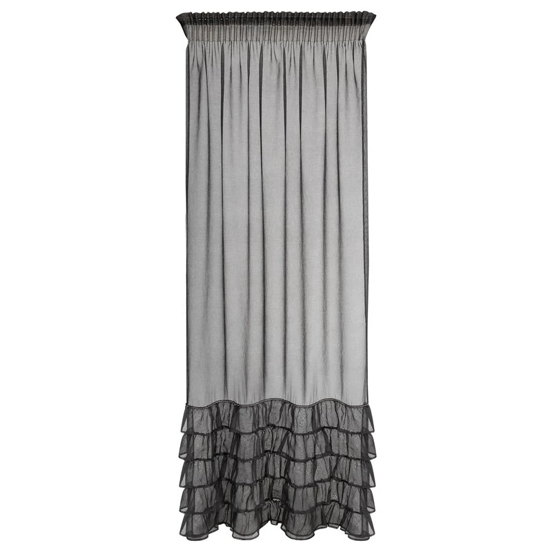 FIRANA GOTOWA CARLI NA TAŚMIE 140 X 270 CM CZARNY