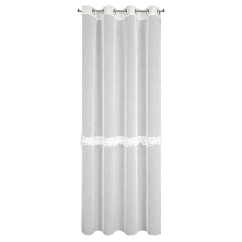 FIRANA GOTOWA ROXANA 140 X 250 CM BIAŁY