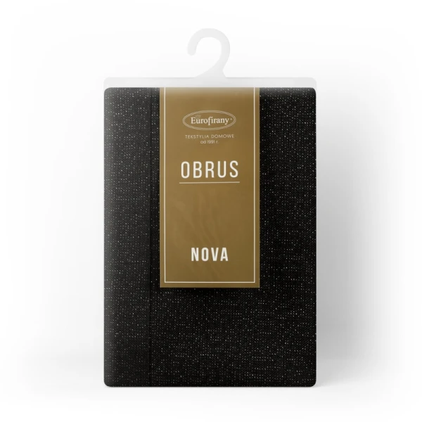 OBRUS STELLA 1 145 X 260 CM CZARNY