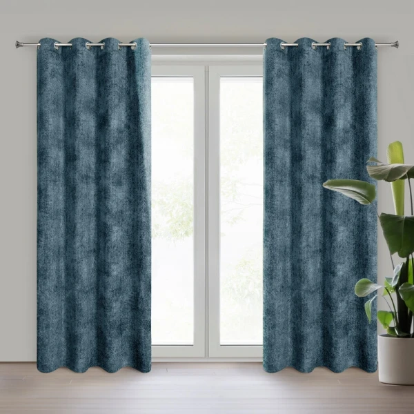 ZASŁONA GOTOWA ALETA 135 X 250 CM GRANATOWY