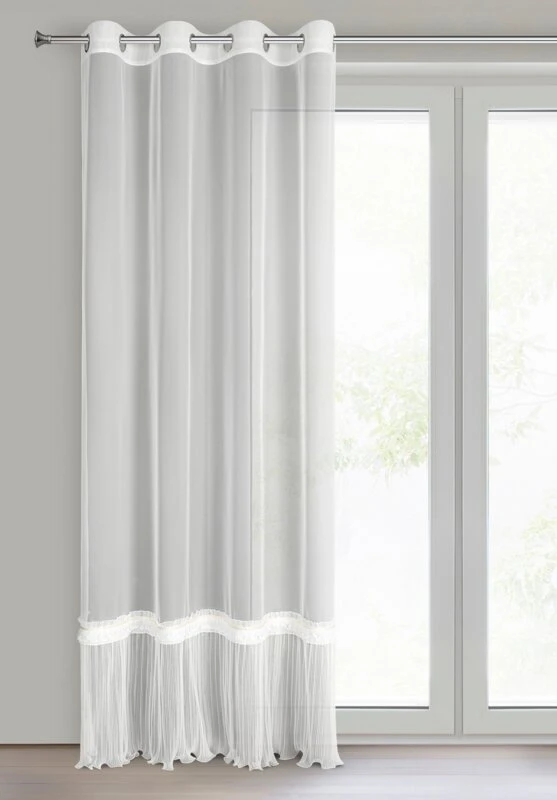 FIRANA GOTOWA MEGAN 140 X 250 CM BIAŁY