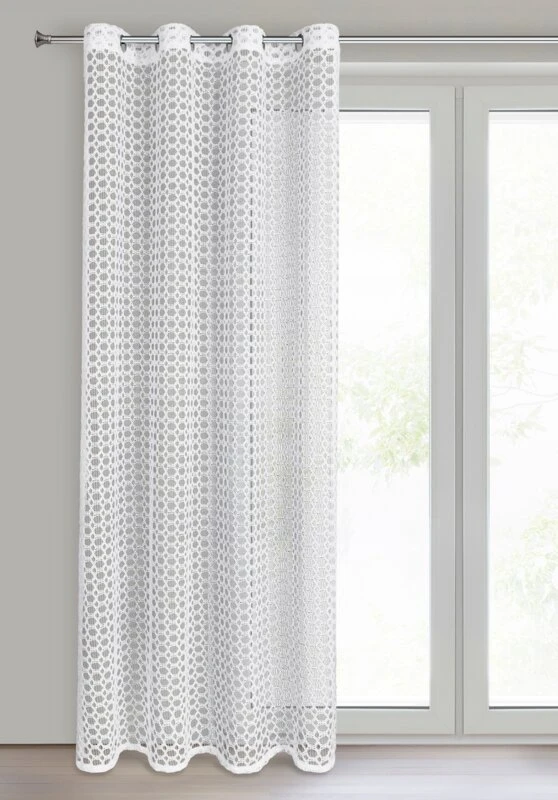FIRANA GOTOWA CARMEN 140 X 250 CM BIAŁY