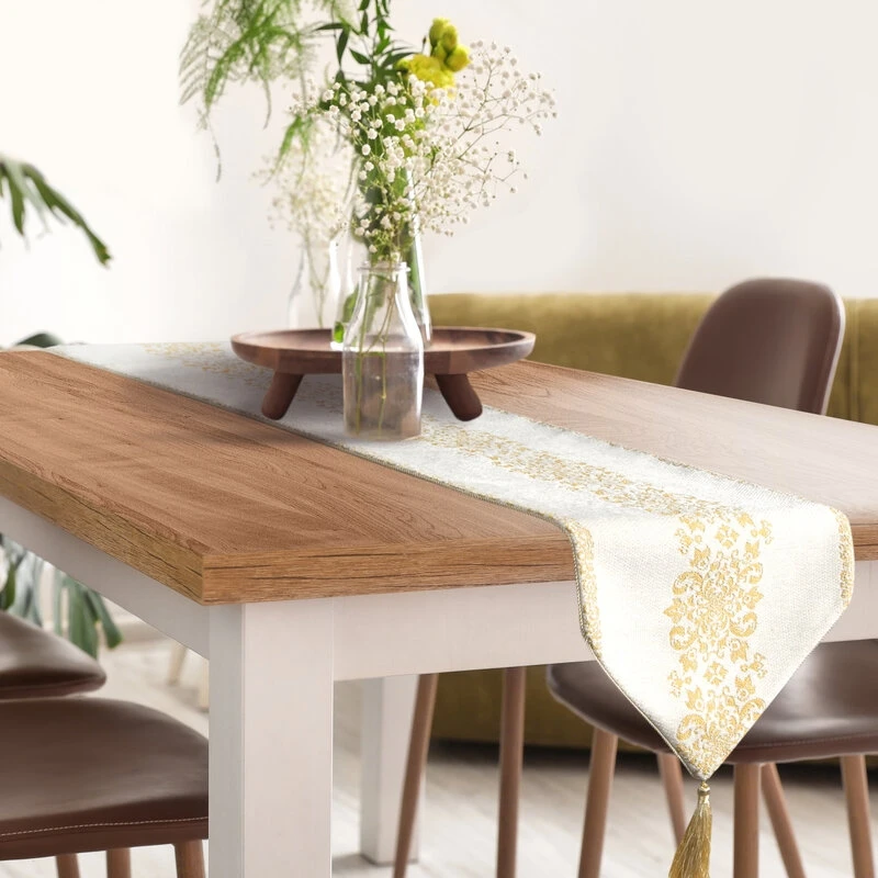 OBRUS MAJORKA 30 X 120 CM BIAŁY