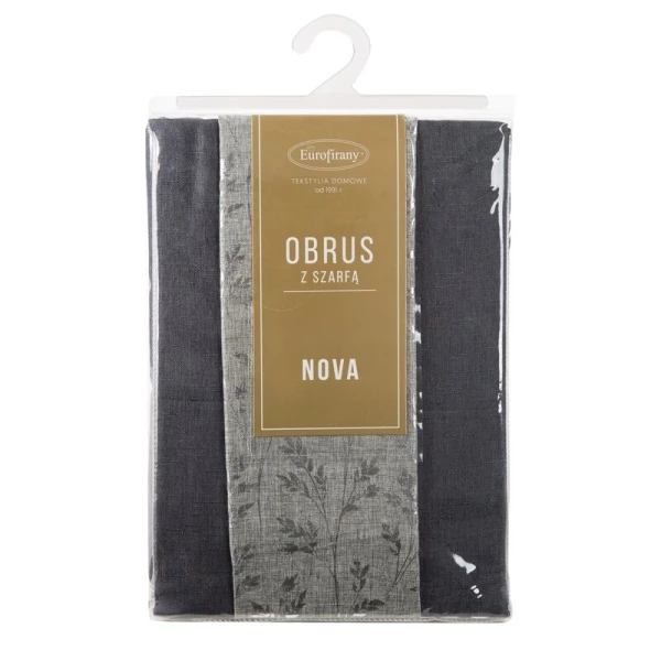 OBRUS ANITA 6 140 X 220 CM STALOWY