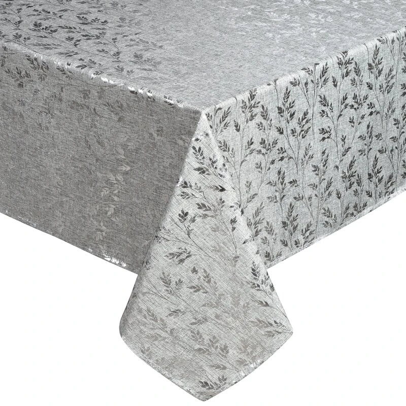 OBRUS SIMONA 140 X 180 CM SREBRNY