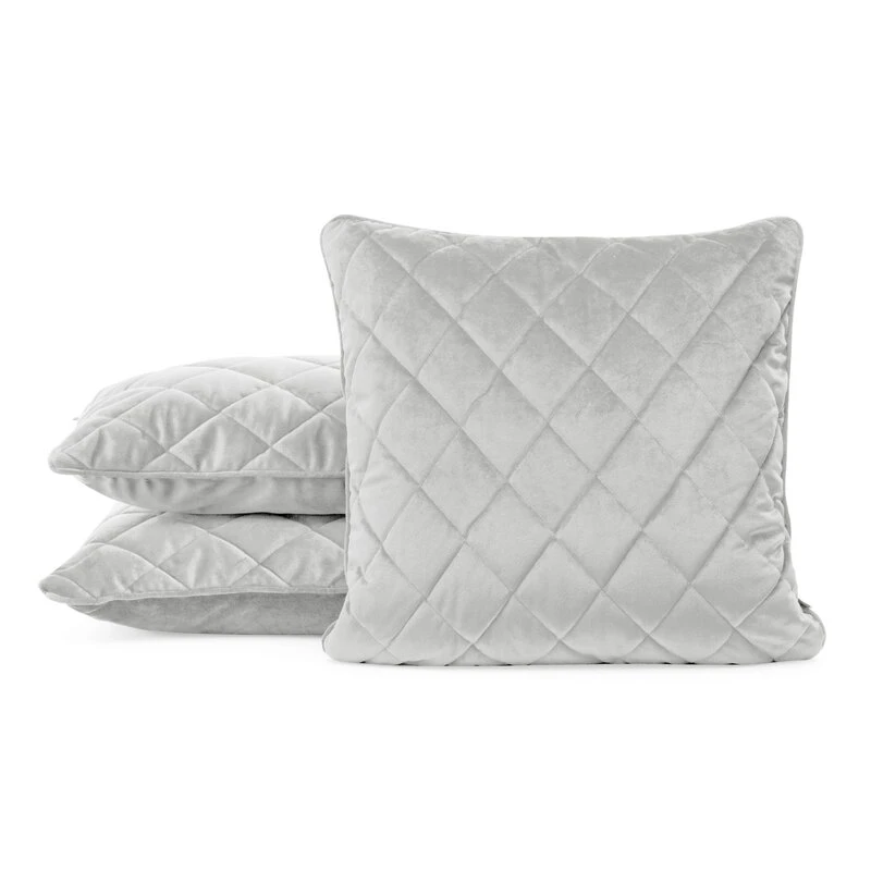 POSZEWKA VELVET 27 45 X 45 CM SREBRNY
