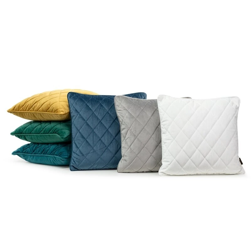 POSZEWKA VELVET 27 45 X 45 CM SREBRNY