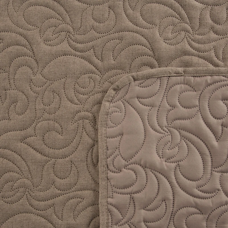 NARZUTA LEN 4 200 X 220 CM BRĄZOWY