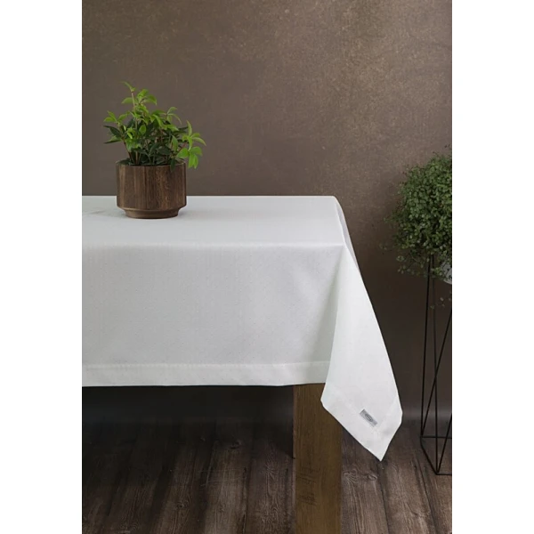 OBRUS ELLEN 140 X 240 CM BIAŁY