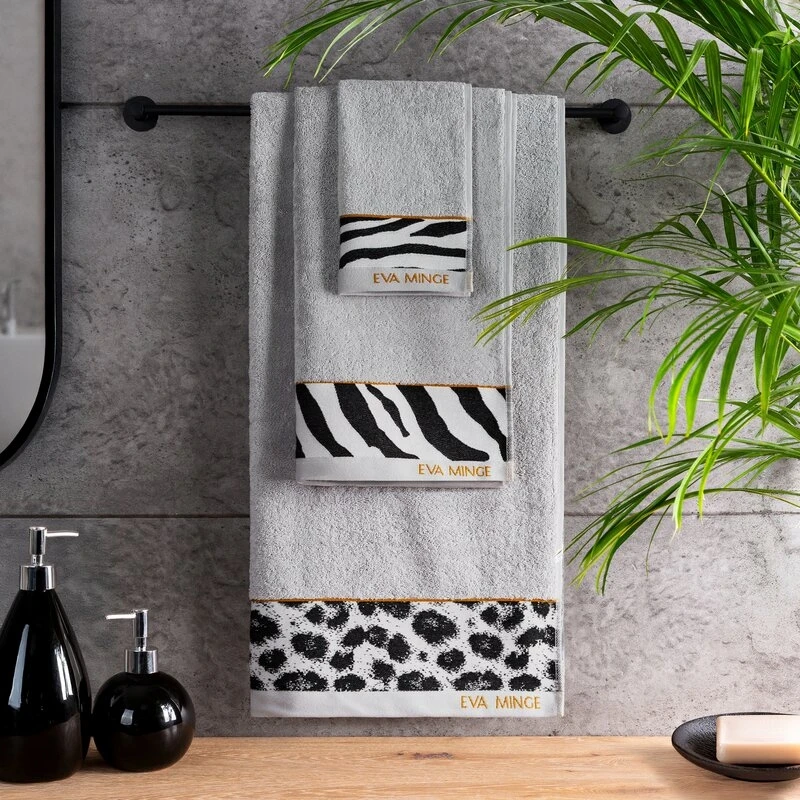 RĘCZNIK EVA 22 30 X 50 CM SREBRNY