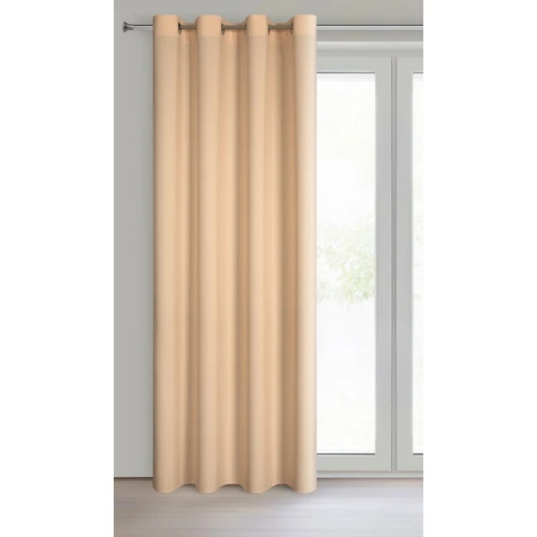 ZASŁONA GOTOWA RITA 140 X 250 CM CIEMNOKREMOWY