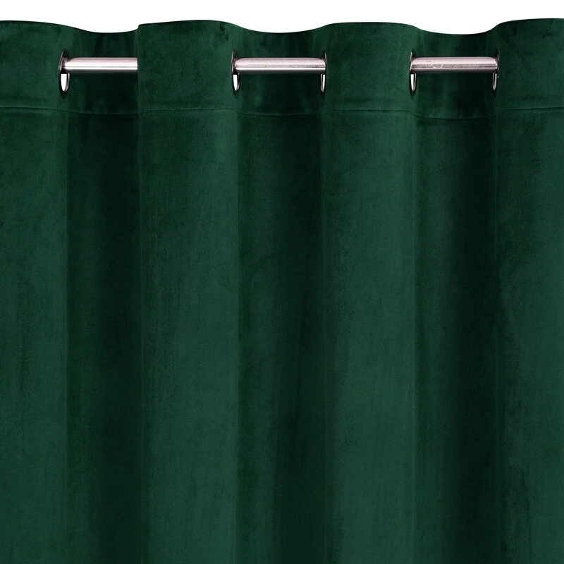 ZASŁONA GOTOWA ARIADNA 140 X 250 CM CIEMNOZIELONY