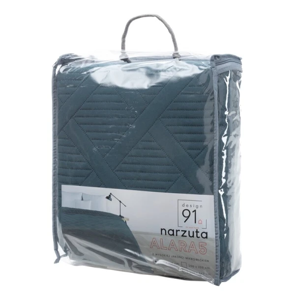 NARZUTA D91 ALARA5 200 X 220 CM TURKUSOWY