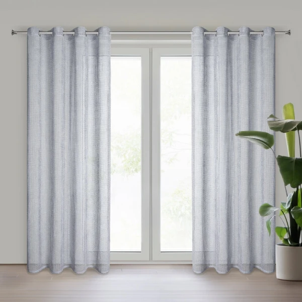 FIRANA GOTOWA NELI 140 X 250 CM SREBRNY