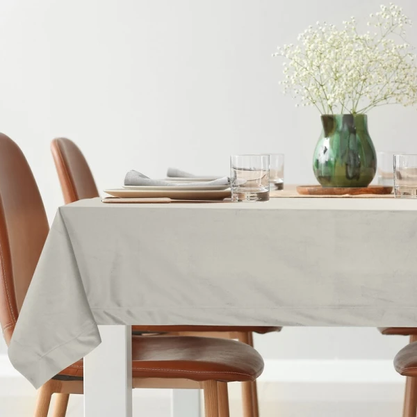 OBRUS MELINDA 140 X 220 CM SREBRNY