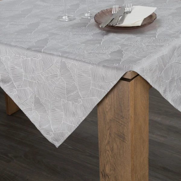 OBRUS ISLA 85 X 85 CM SREBRNY