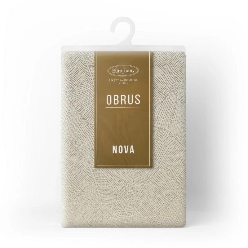 OBRUS ISLA 140 X 220 CM KREMOWY
