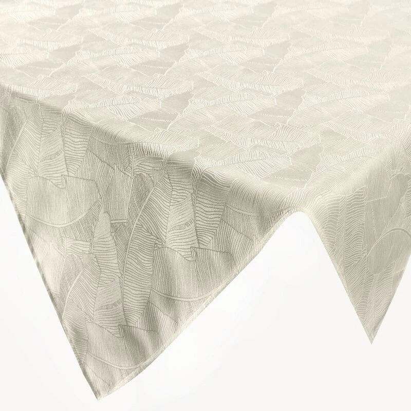 OBRUS ISLA 140 X 220 CM KREMOWY