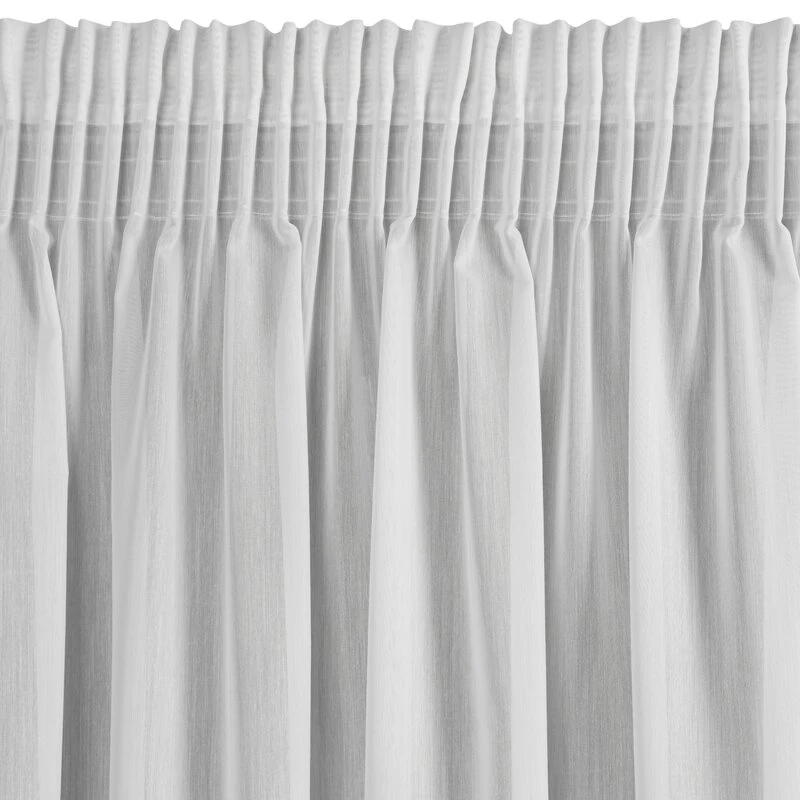 FIRANA GOTOWA ELENA NA TAŚMIE 300 X 150 CM BIAŁY